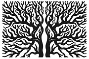 Nature Pattern Silhouette Files, an Illustration by hafijul (Thumbnail 2 of 9)