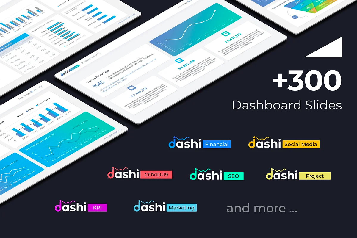 Dashi- Dashboard PowerPoint Template, a Presentation Template by Premast (Photo 3 of 13)
