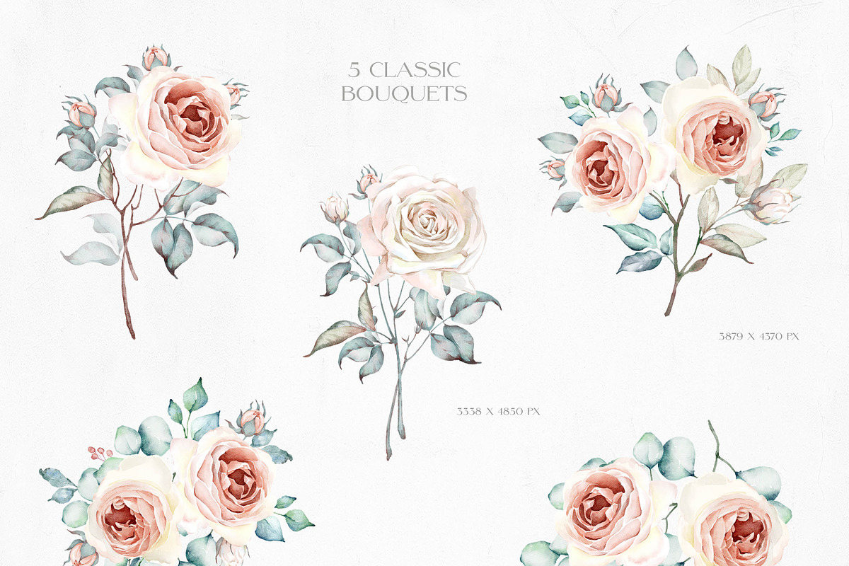 Floral Boutique Watercolor Set, an Illustration by Eva Katerina (Photo 10 of 16)