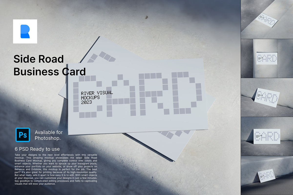 Business Card Side Road Mockup, a Merchandise Mockup by River Visual (Photo 1 of 7)