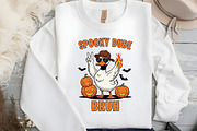 Retro Halloween Bundle PNG, Ghost, an Illustration by Black Bird Studio (Thumbnail 2 of 4)