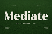 Mediate - Bold Elegant Sans Serif, a Sans Serif Font by RagamKata (Thumbnail 1 of 10)