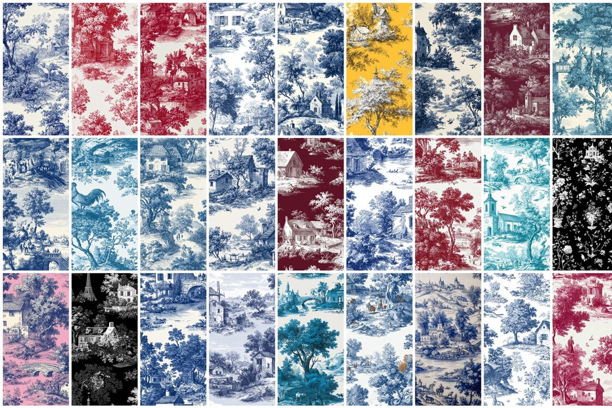 180 Chinoiserie Toile Seamless, a Pattern Graphic by mkStudioLab (Photo 7 of 7)