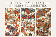 8 Central Park in Autumn Patterns, a Pattern Graphic by Inknfolly (Thumbnail 2 of 5)