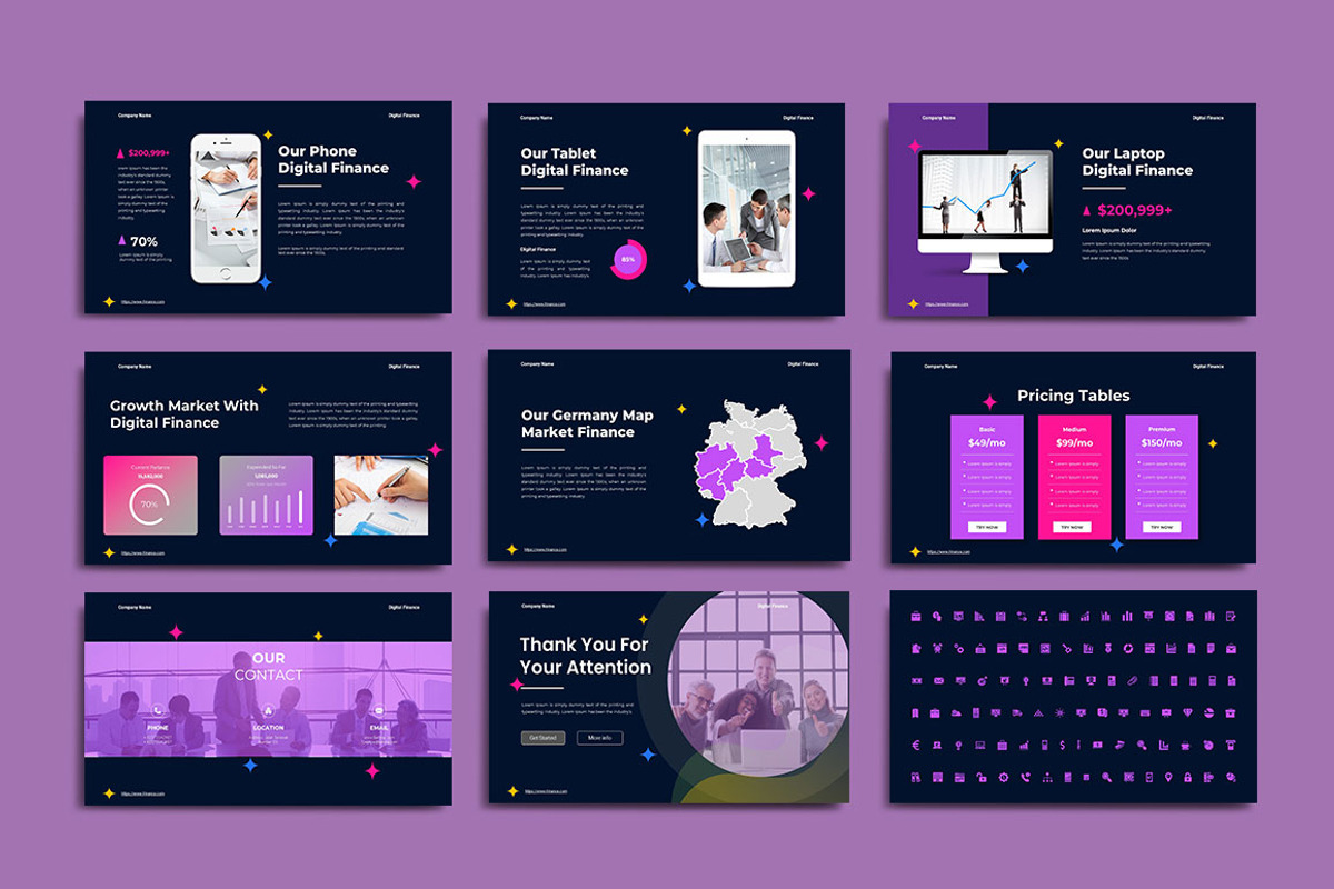 Digital Finance Powerpoint, a Presentation Template by yanindesign (Photo 5 of 5)