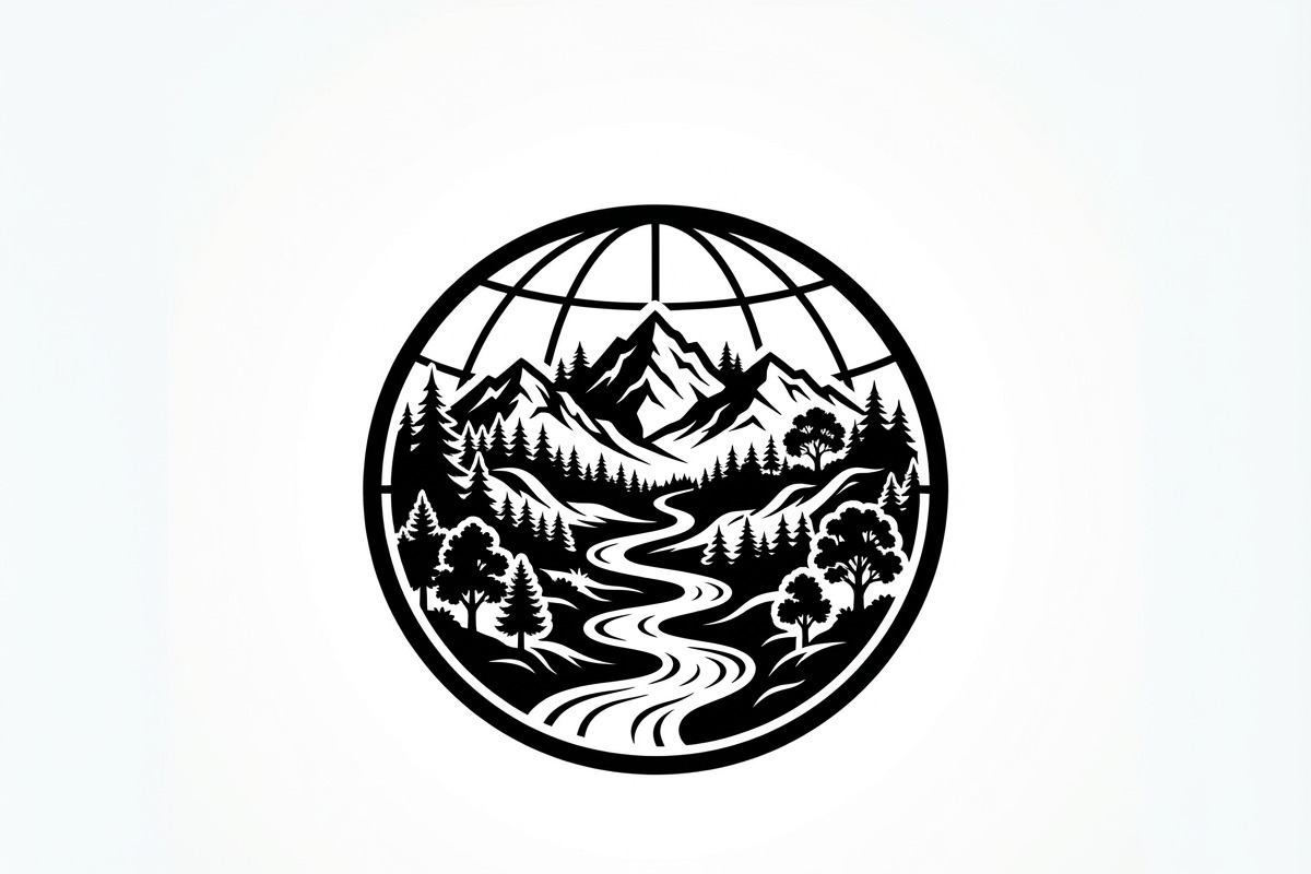 60 Eco Globe Landscape Silhouette, a Technology Illustration by Amazin_art (Photo 10 of 29)