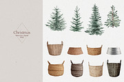 Christmas watercolor decor clipart, an Animal Illustration by Colibri Watercolor (Thumbnail 6 of 13)
