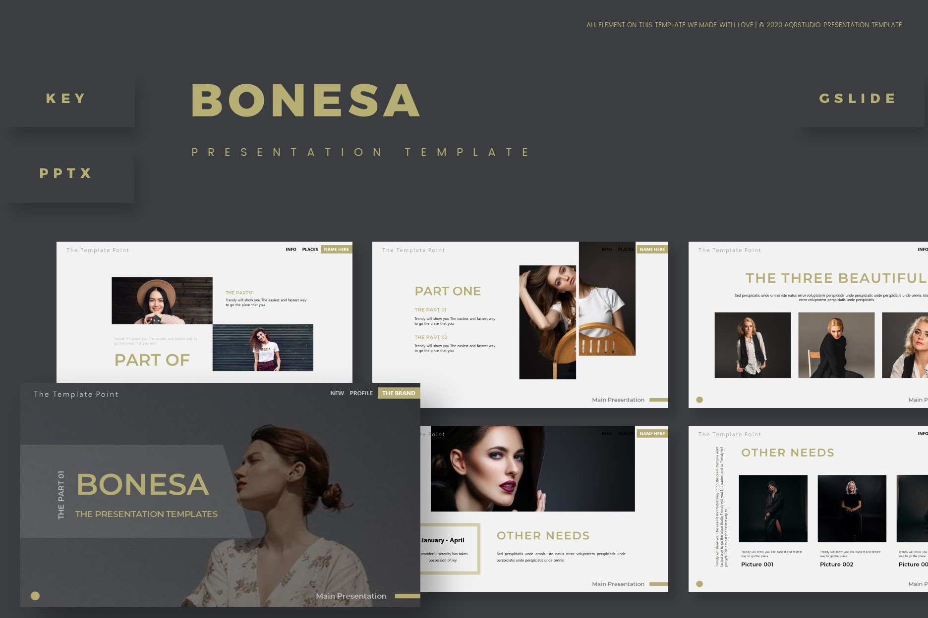Bonesa - Presentation Template, a Presentation Template by AQR Studio