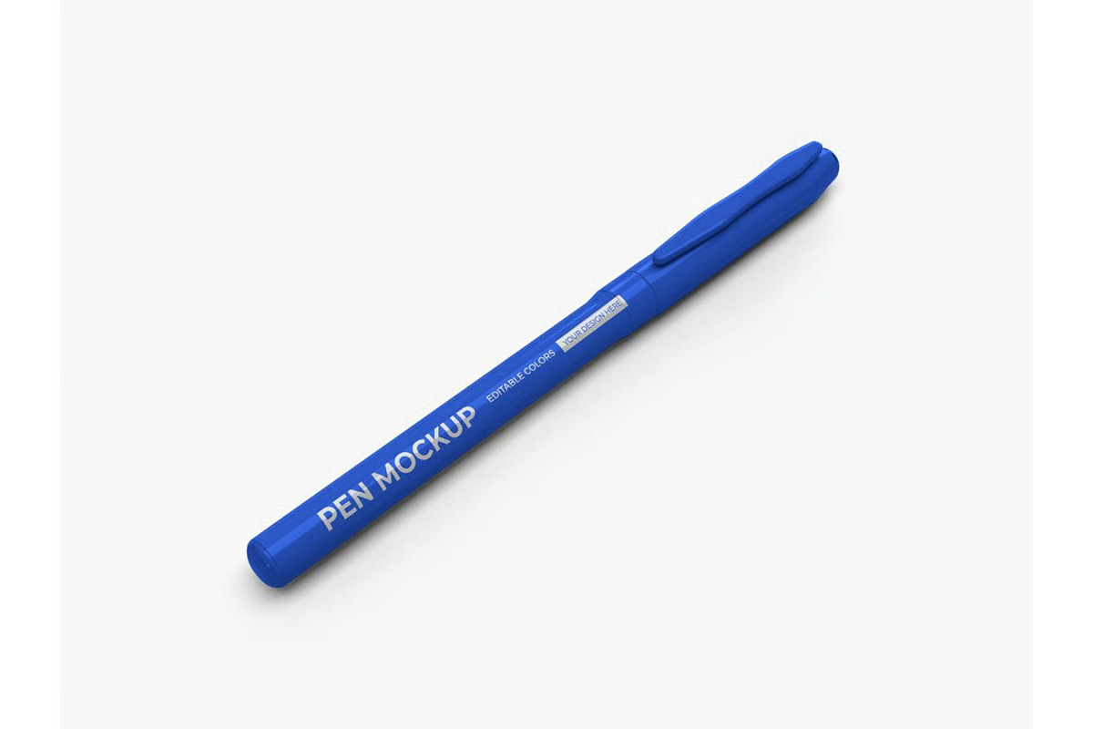 Pen Stationery Mockup Template Set, an Advertising Mockup by DesignRushMarket (Photo 3 of 11)