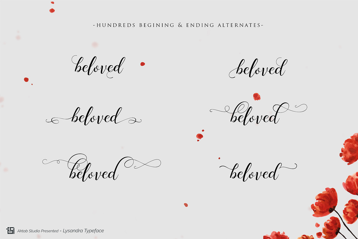 Lysandra Beauty Font preview 3