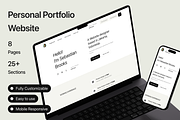 Brooks - Portfolio Website Template, a Landing Page Template by Somesquare Supply (Thumbnail 1 of 6)