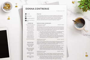 Clean Modern Resume Template Word