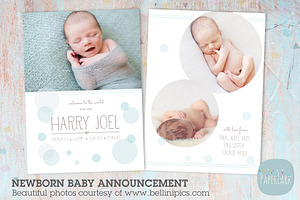 AN005 Newborn Birth Announcement