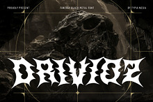 Drivioz - Black Metal Game Font