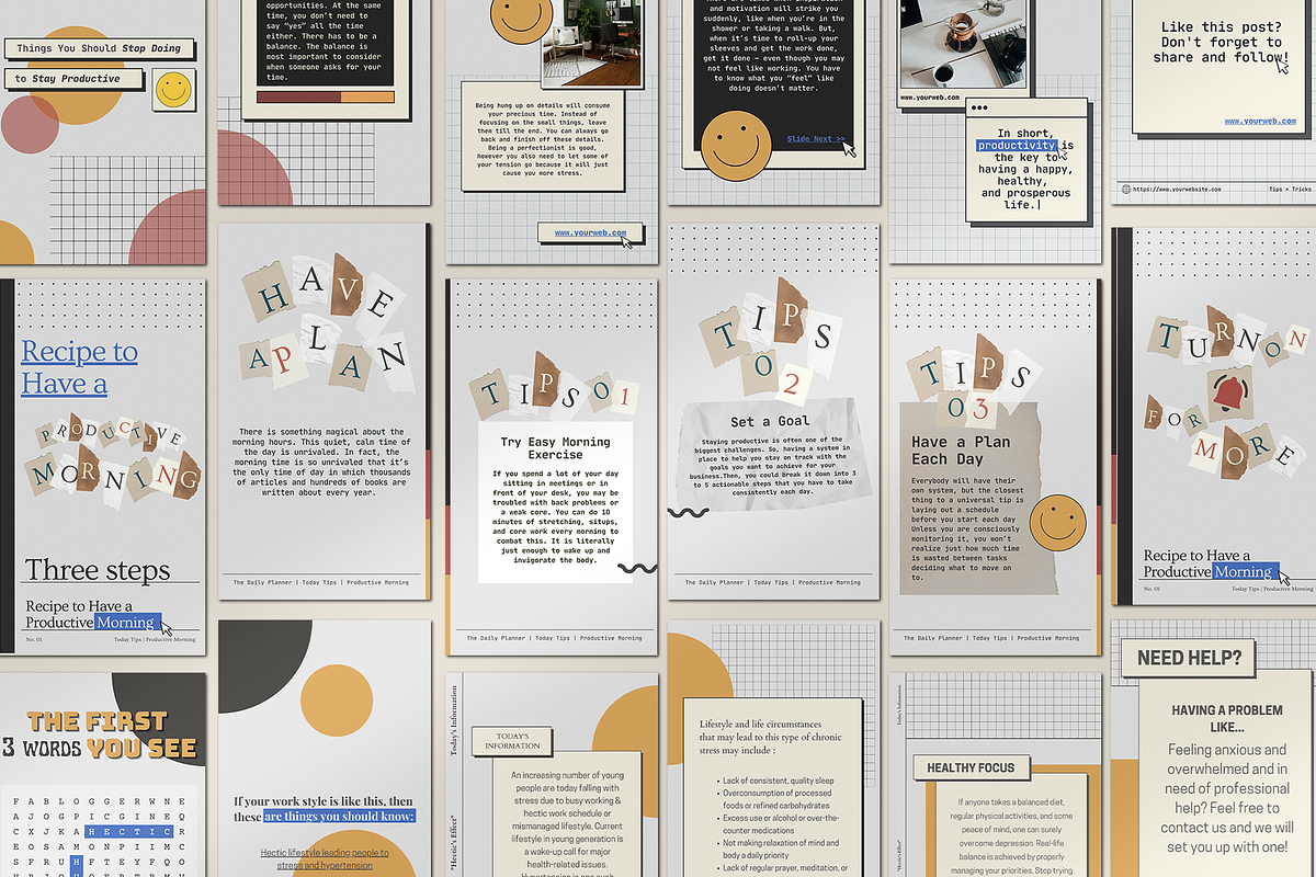 Instagram Carousel Retro CANVA, a Social Media Template by Analogi Studio (Photo 16 of 25)