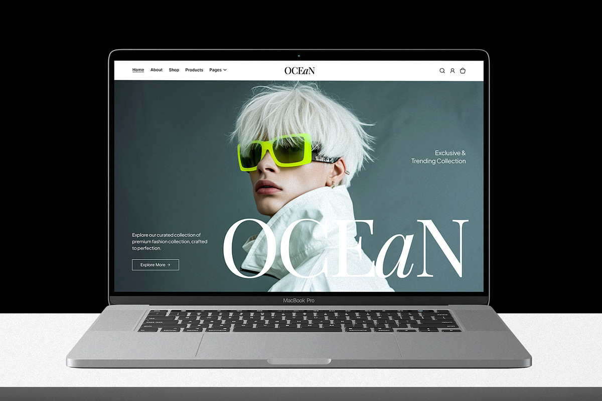Ocean E-commerce Website, an UI Kit Template by Ahmed Rubel (Photo 5 of 8)