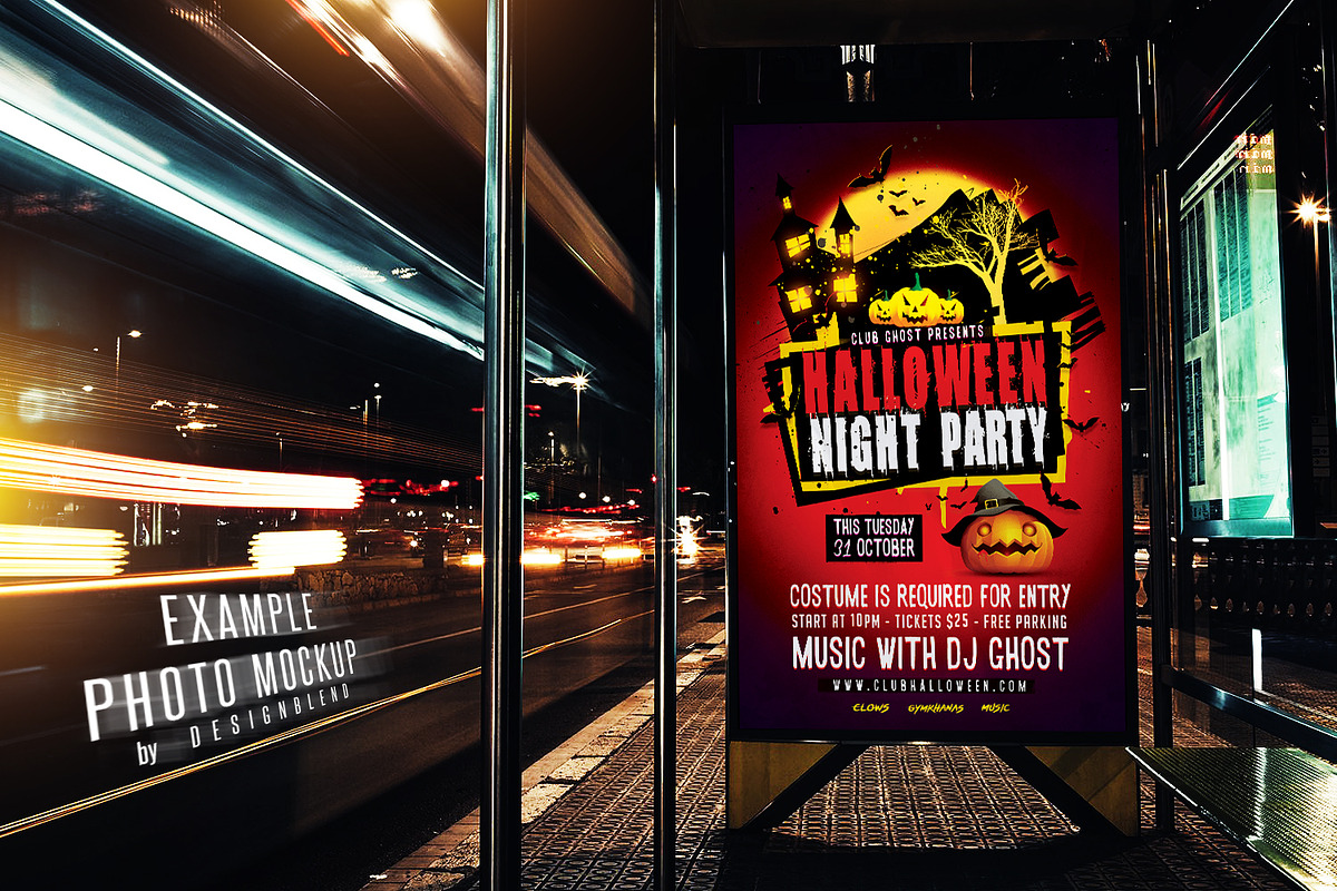 Halloween Night Flyer - Template PSD, a Flyer Template by designblends@gmail.com (Photo 3 of 3)