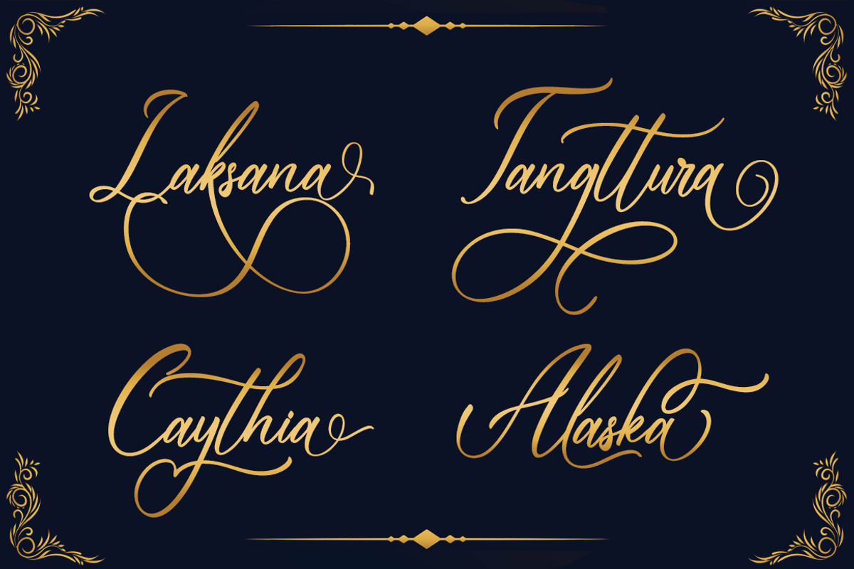 Fallinghat An Elegant Script, a Script Font by skiiller studio (Photo 3 of 8)