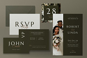 Minimalist Modern Wedding Invitation, an Invitation Template by graphicook (Thumbnail 2 of 3)