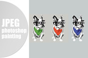 French bulldog and angry dog, an Animal Illustration by Allween (Thumbnail 6 of 7)