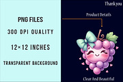 Cute Fruit Clipart,Kawaii Fruits PNG, an Illustration by SinaCreation (Thumbnail 3 of 5)