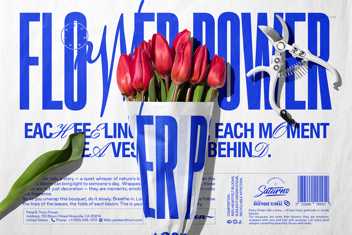 Bouquet Tissue Wrapping Paper Mockup, a Merchandise Mockup by creatsy5 (Photo 20 of 22)