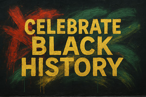 Celebrate black history message in b, a Photo by Dvoevnore photos