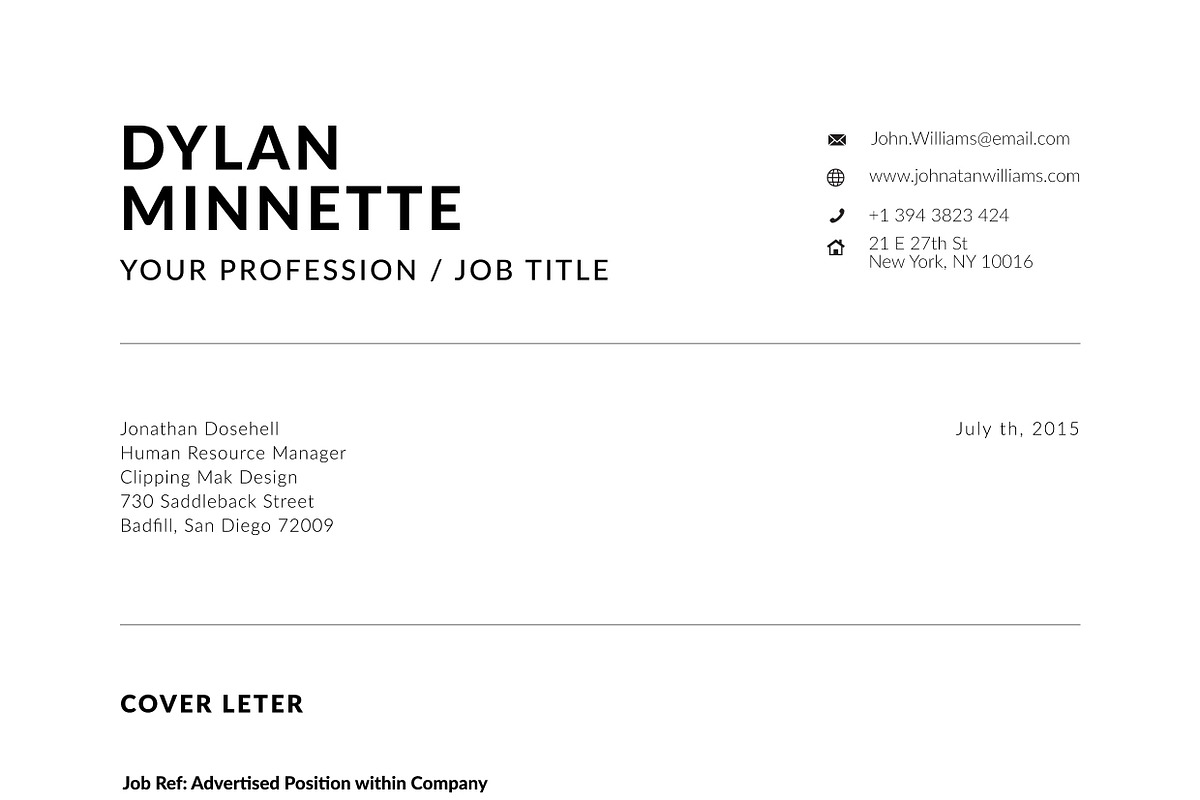 Resume / CV Template, a Resume Template by UX-group (Photo 7 of 7)