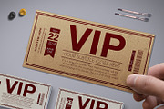 Multipurpose Retro VIP Pass Card 01, a Card Template by Tzochko (Thumbnail 2 of 5)