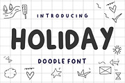 Holiday Font, a Font by Fourteen Letter (Thumbnail 1 of 8)