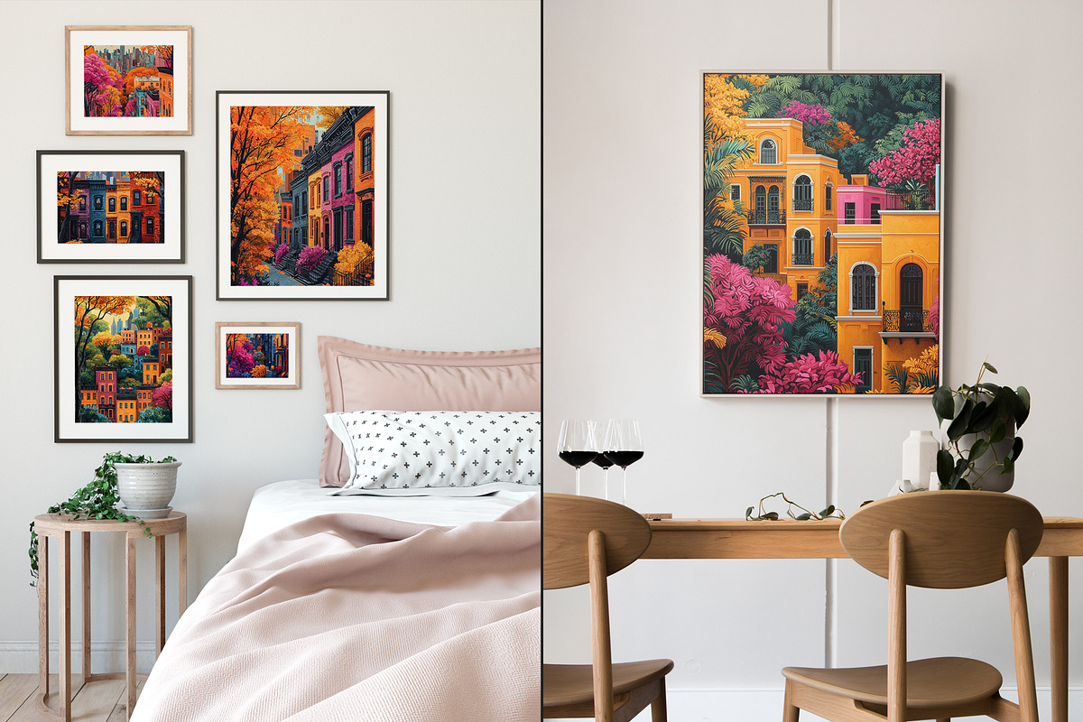 Oil Painting Style Cityscape, a Decorative Illustration by Housui Patterns (Photo 4 of 9)