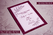 Emily Wedding Invitation Suite, an Invitation Template by OctopusRider (Thumbnail 2 of 5)