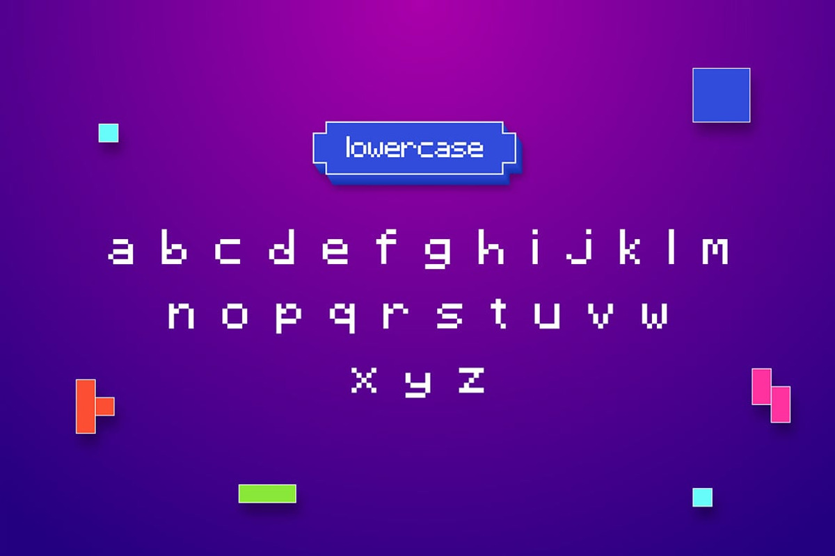 Pixela - Retro Pixel Display Font, a Sans Serif Font by Luna Shop (Photo 2 of 4)