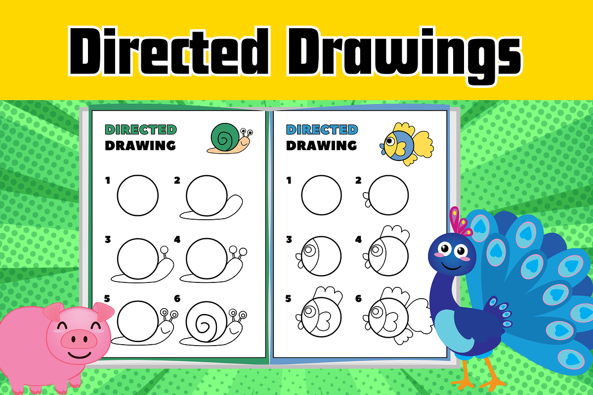 Directed Drawing Workbook For Kids, a Templates & Theme by Premium Digital Templates (Photo 2 of 3)