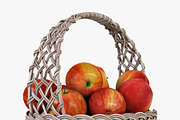 Wicker Basket 04 Gray with Apples, a Food & Drink 3D Model by Markelos (Thumbnail 2 of 31)