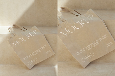 Realistic Tote Bag Mockup PSD, a Merchandise Mockup by Feel This