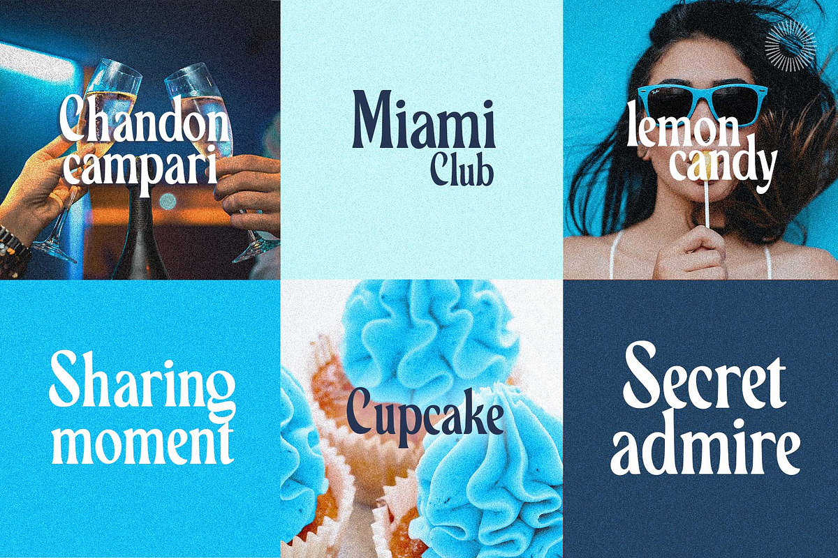 Midnight blue -Retro and psychedelic, a Serif Font by Setara Langit CreativeStd (Photo 4 of 10)