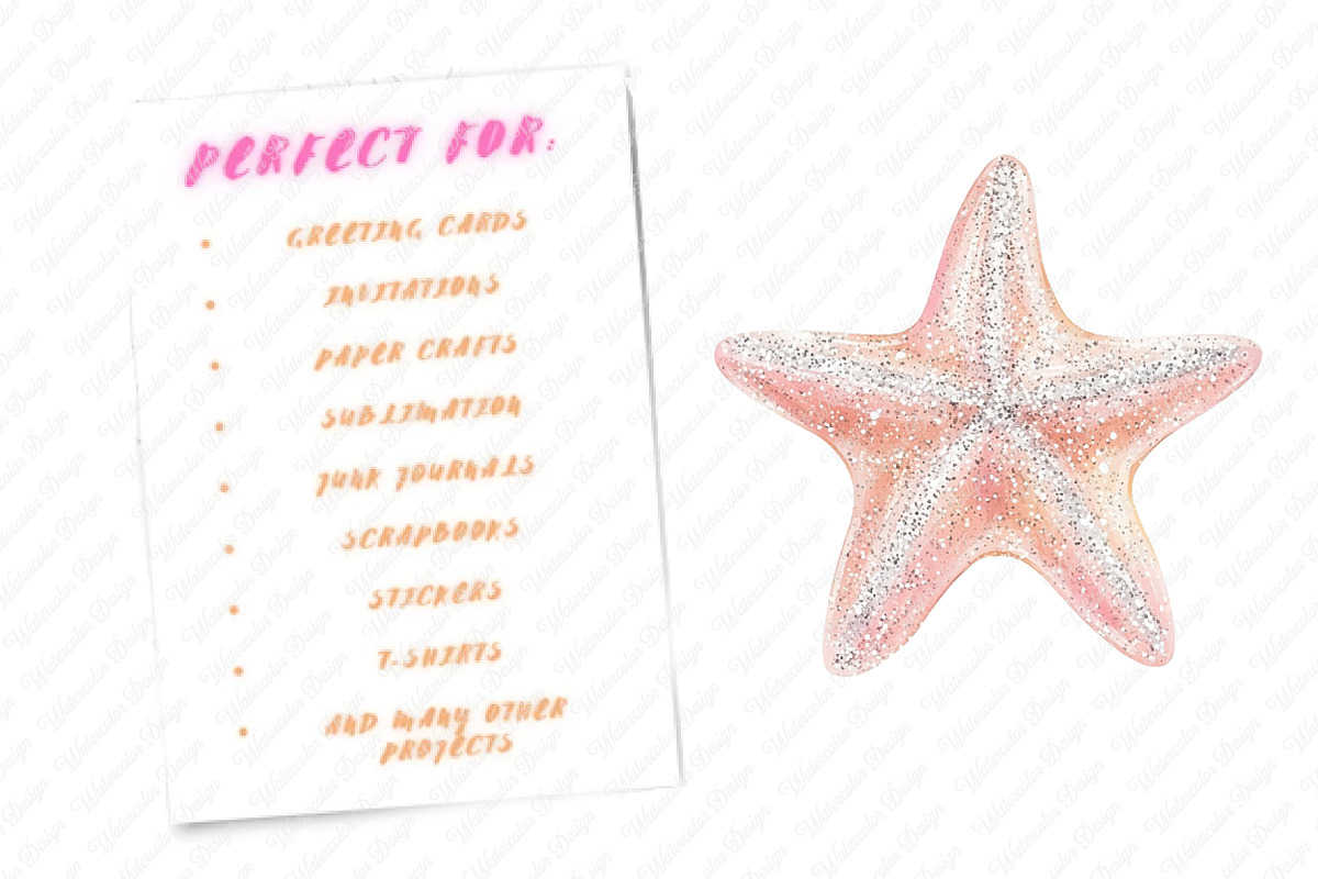 Cute Colorful Watercolor Stars png, an Illustration by Watercolor design (Photo 9 of 12)