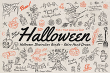 Hand Drawn Spooky Halloween Clipart by  in Icons