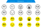 Emotions Icons, an Icon by SANB (Thumbnail 1 of 2)