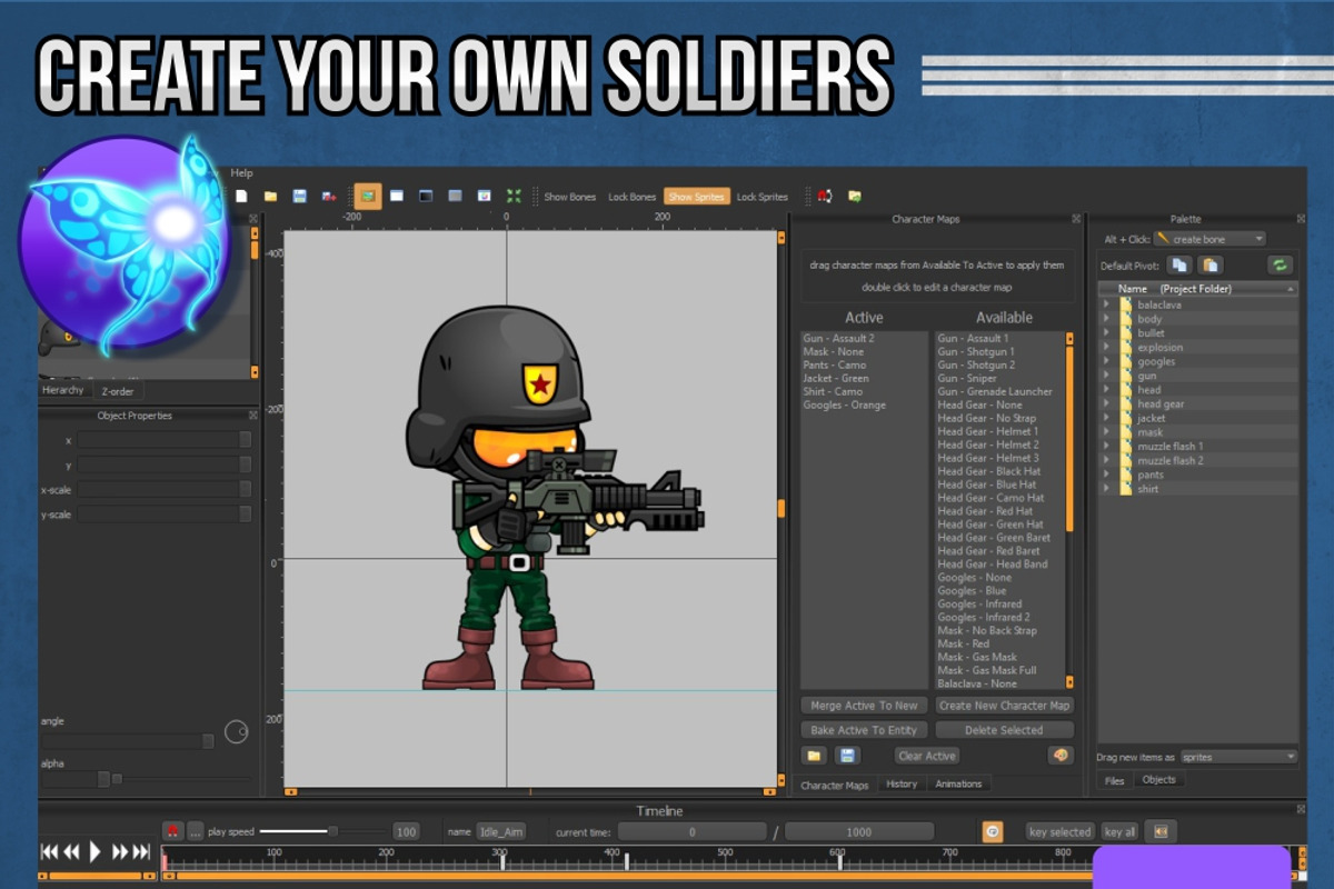 Custom Soldiers - Game Sprites, an Illustration by pzUH (Photo 5 of 7)