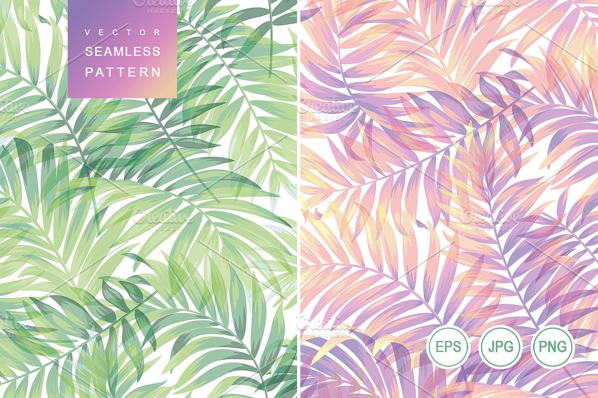 Sunrise in the jungle. Pattern., a Pattern Graphic by Anna Smirnova (Photo 1 of 6)
