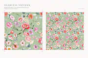 FLORAMA 6 Floral Seamless Patterns, a Pattern Graphic by Veris Studio (Thumbnail 24 of 34)
