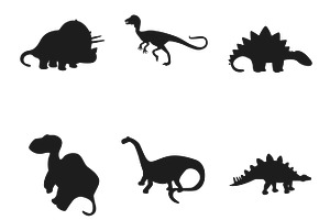 Dinosaur Silhouette Set 3 Procreate