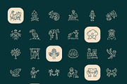 Tropical Icon Art Set, an Outline Icon by Prosymbols (Thumbnail 8 of 8)