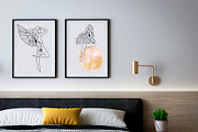 CELESTIAL ANGELS.LINE ART COLLECTION, an Animal Illustration by ArtOLB (Thumbnail 9 of 12)
