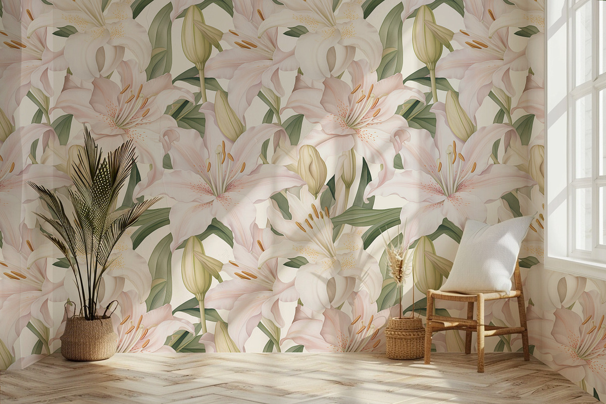 Floral Seamless Patterns + Cliparts, a Pattern Graphic by Olya Creative (Photo 8 of 20)