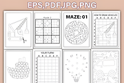 Vehicles Activity Book Vol-2, a Decorative Illustration by Design Station (Thumbnail 2 of 3)