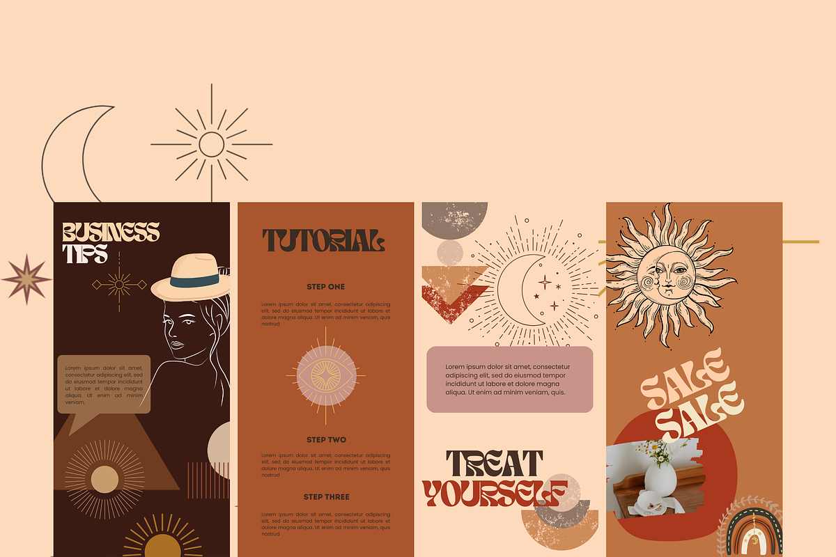 100 Boho Instagram Story Templates, a Social Media Template by The Lone Crowd (Photo 6 of 7)