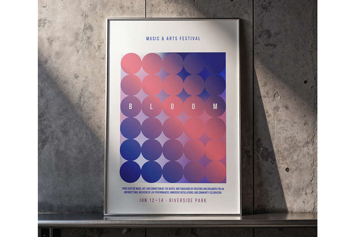 Gradient Wave Poster Templates, a Poster Template by Xenialien (Photo 2 of 5)